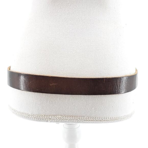 Men's Brown Italian Cowhide Leather Belt Size 30 Gold Tone D-ring Buckle Casual - Picture 8 of 9